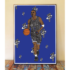 11x17 PENNY HARDAWAY ONE CENT DRAWING ART PRINT